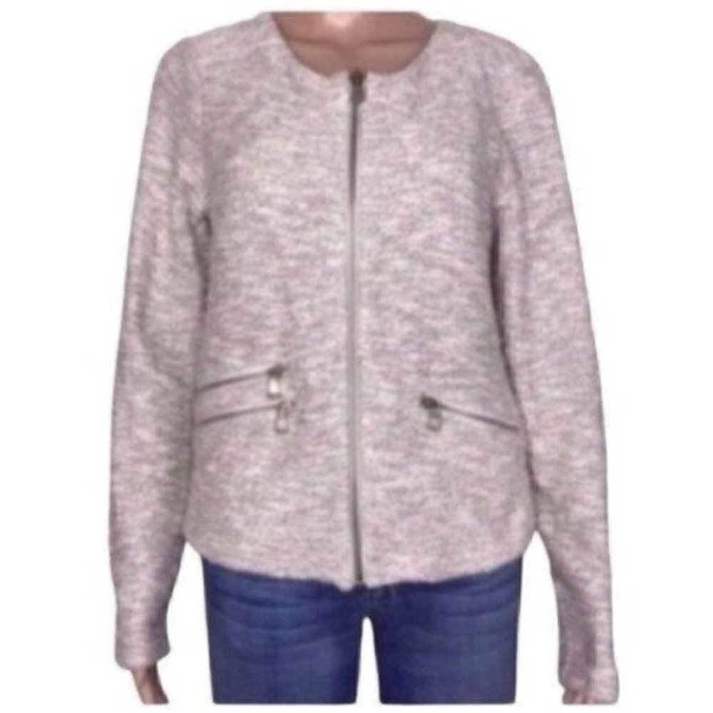 LOU & grey zip up cardigan sweater jacket size medium